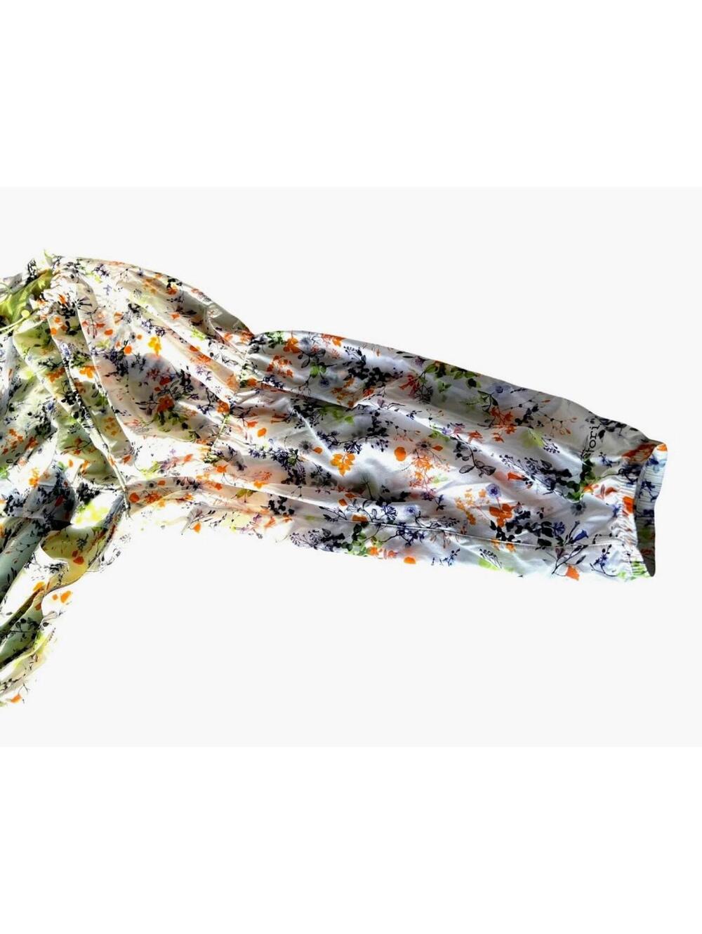 Stori Rise In Bloom Floral Running Athletic Windbreaker Rain‎ Jacket Drawstring - Picture 8 of 9